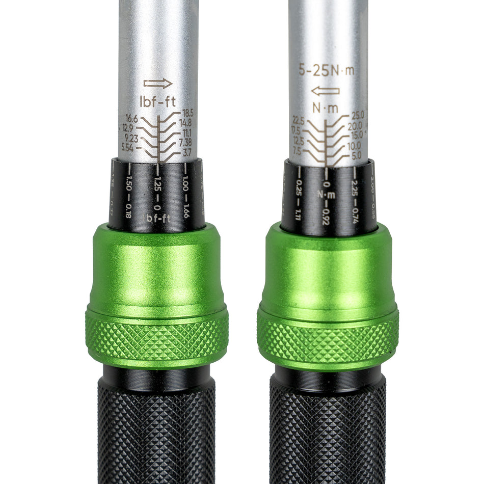 LLAVE DINAMOMÉTRICA DE 1/4" CON TORQUE DE 5-25 NM