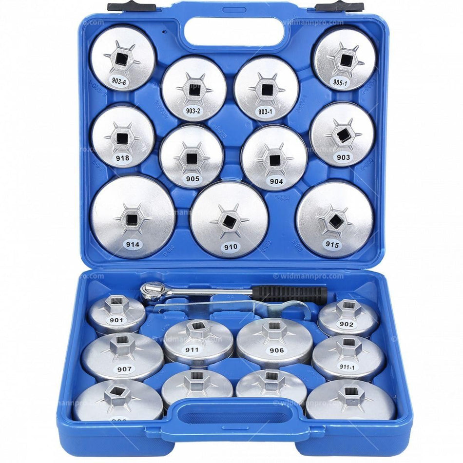 JUEGO DE HERRAMIENTAS PARA EXTRACCIÓN DE VASOS DE LLAVE DE TAPA DE 23 PIEZAS