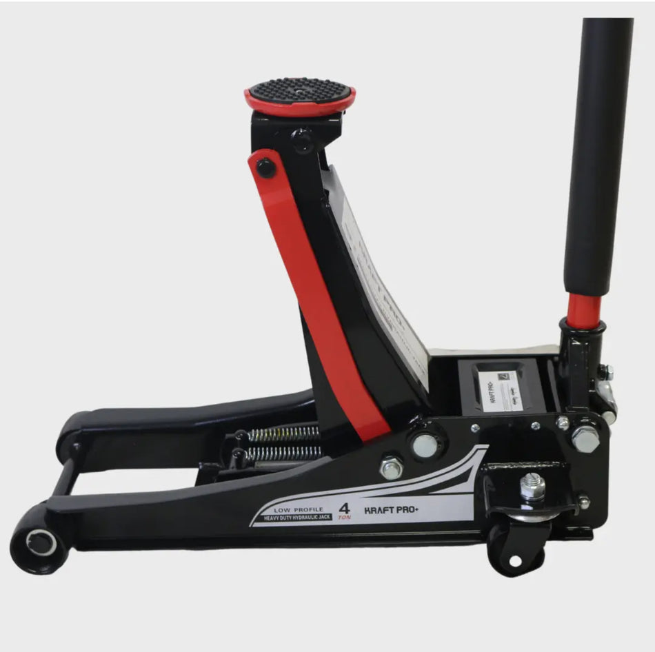 Gato hidráulico 4T extra plano 75-500 mm doble pistón hidráulico coche