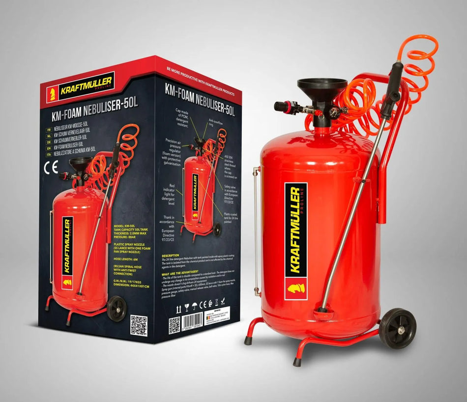 espuma Kraftmuller de 50 l  En stock Pulverizador neumático de espuma Kraftmuller de 50 l