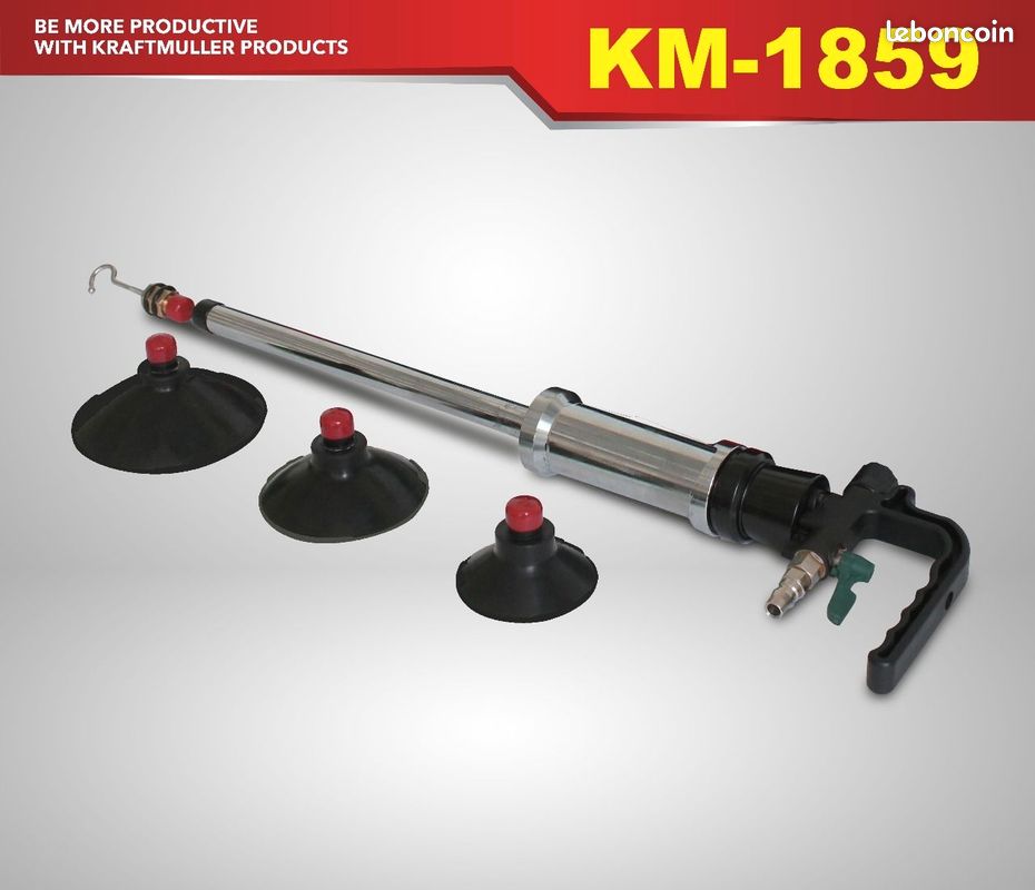 Kit de extractor de abolladuras con ventosa neumática KraftMuller Pro Line