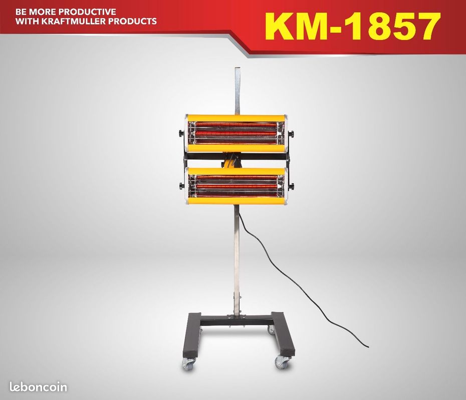 Lámpara de secado de pintura infrarroja Muller Kraft de 2000 W
