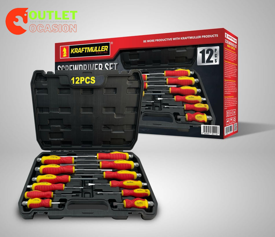JUEGO DE DESTORNILLADORES KM-12PZS